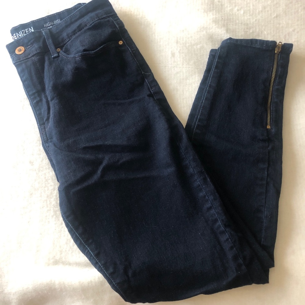 High-Rise Ankle Skinny Jeans - Dark Wash